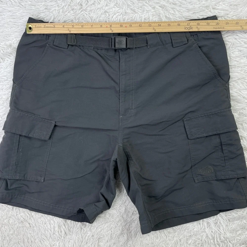 North‎ Face Shorts Mens Extra Large Gray Nylon Belted Cargo 40